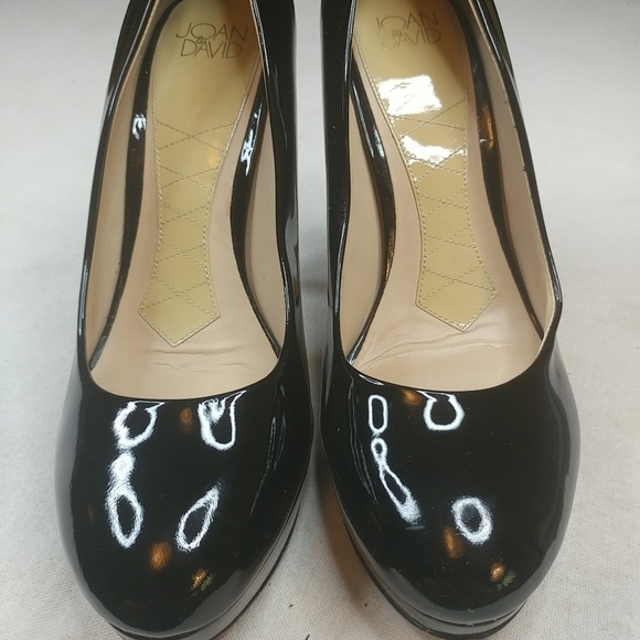 Joan & David Women 's black patent leather high he - Picture 5 of 8
